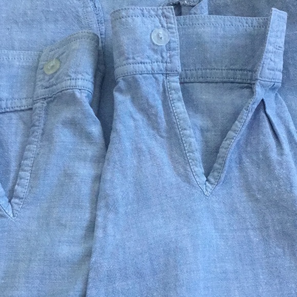 Woman’s long sleeves light jean cotton shirt size 14 - Picture 6 of 6